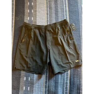 RVCA Kevin EW Hybrid 17" Shorts Black Size Large NWT
